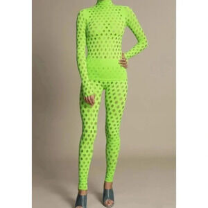 Maisie Wilen Knitted Perforated Turtleneck
